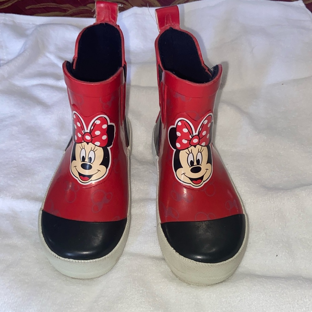 Minnie Mouse girl rain boots Disney